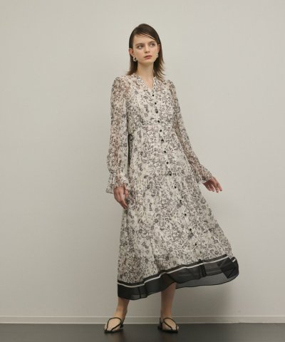 ドロストティアードフレアワンピース