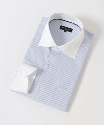 【一部店舗限定】プレミアムギザクレリックストライプセミワイドカラーシャツ