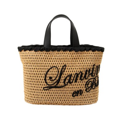 ランバン オン ブルー LANVIN en Bleu ロタン かごバッグ