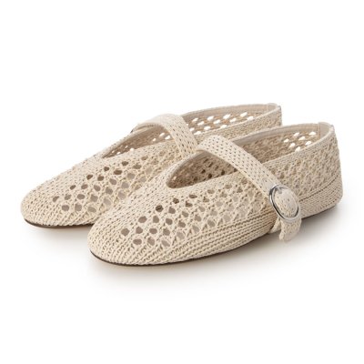 スティーブ マデン STEVE MADDEN かぎ編み風メリージェーンフラットシ