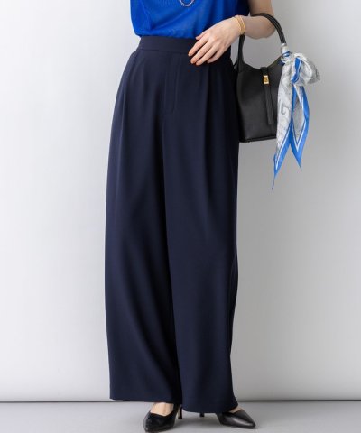 【WEB&一部店舗限定】ストレッチジョーゼット ワイドパンツ
