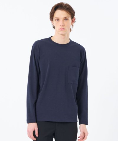 ブリテック クルーネックロンT ドライフラットストレッチクロス