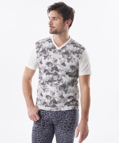 【PRIMA COLLECTION】十字ドット発砲プリントカットソー