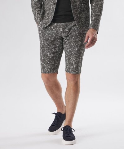 【PRIMA COLLECTION】リーフにじみプリントショートパンツ