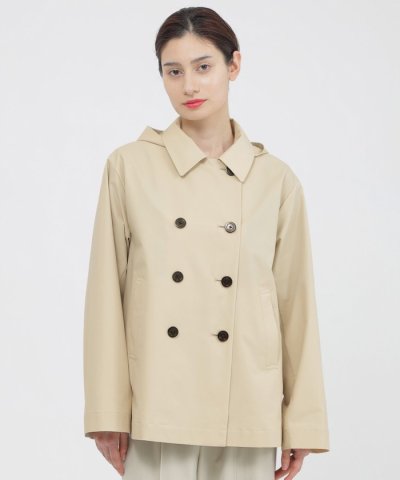 【ウォッシャブル/はっ水/防しわ性】ダブルシレーソロタフタ　コート