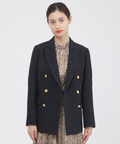 【eclat掲載】テクスチャーツイード　ジャケット