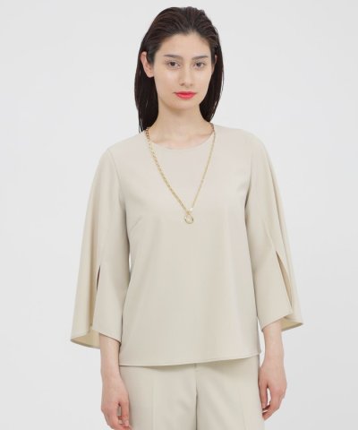 【ウォッシャブル/防しわ性】ソフトストレッチ　ブラウス