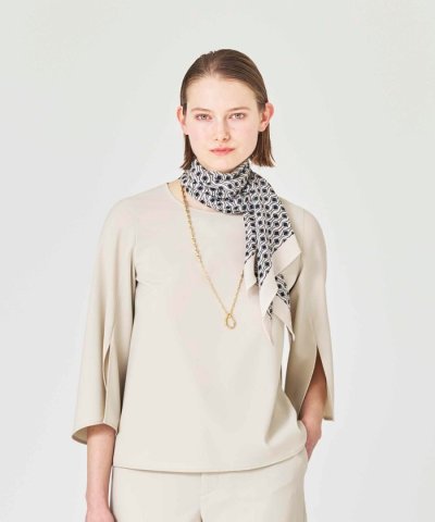 【ウォッシャブル/防しわ性】ソフトストレッチ　ブラウス