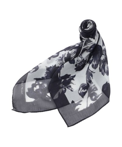 【ウォッシャブル】シアーフラワースカーフ