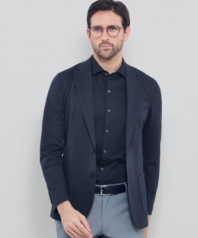 【FLEX JERSEY】ハウンドトゥースサッカージャージージャケット