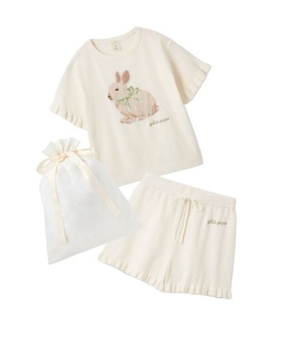 【ラッピング済み】ラビットジャガードプルオーバー&ショートパンツSET