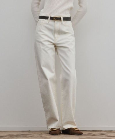 ワイドストレートホワイトデニム