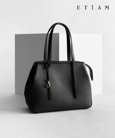 【ETIAM】シュリンク ファスナートートバッグ（S）《Flexi》