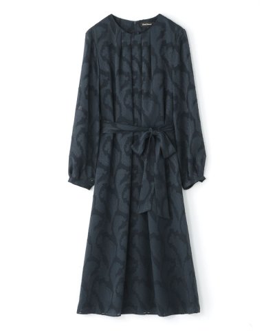 【ウォッシャブル】シフォンカットジャカード　ワンピース