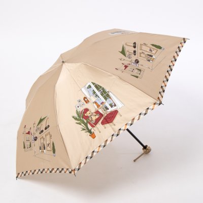 折りたたみ傘 ダックスベア サテン 日本製 雨傘