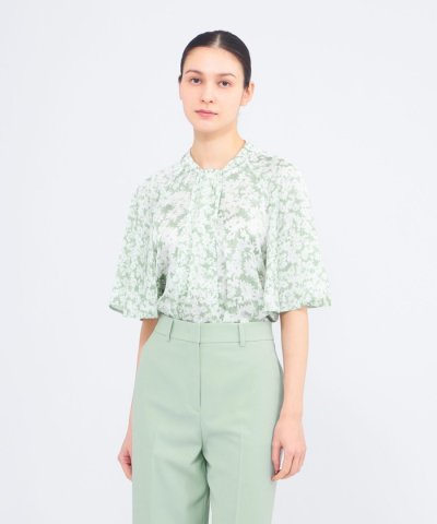 デイジープリント フレアスリーブブラウス