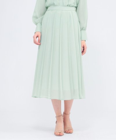 エアリーシフォン プリーツスカート