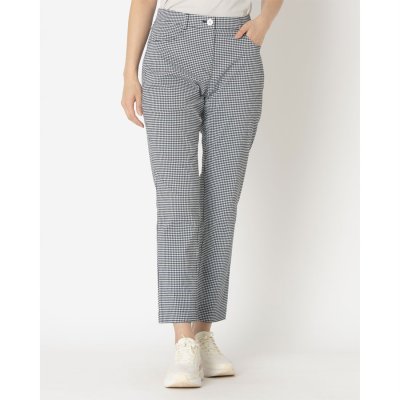 マンシングウェア MUNSINGWEAR ギンガムチェック9分丈サッカーパンツ