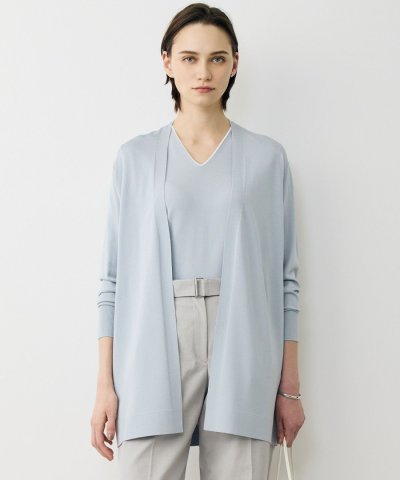 シンセティックハイゲージ ロングカーディガン