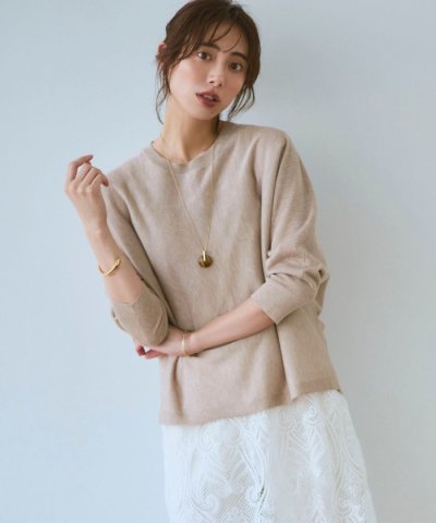 シャイニーシアー ドルマン ニット