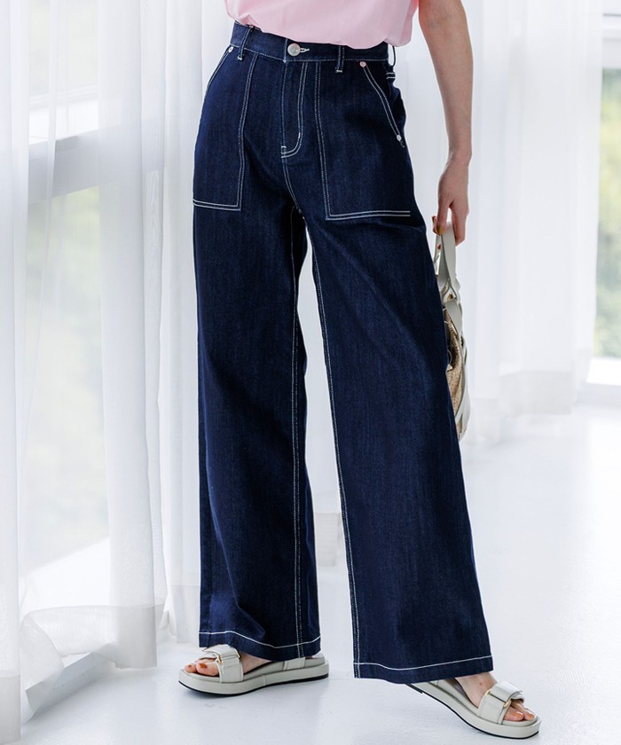 見上愛さん着用】23区DENIM サマー ベイカーパンツ(508773079)｜阪急