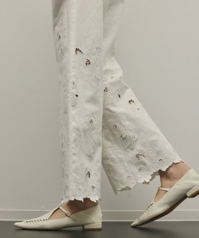 カットワークフレアパンツ