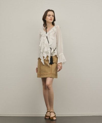 ラインembミニスカート