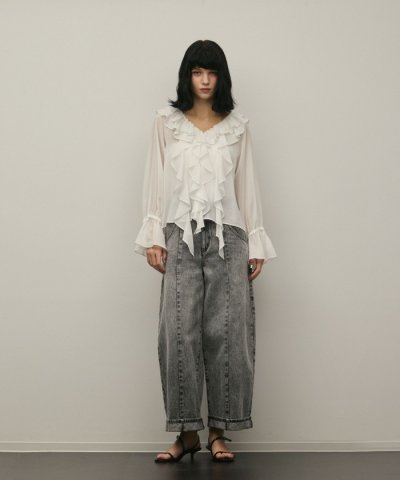 クロップトバレルパンツ