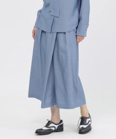 【eclat掲載】【ウォッシャブル/接触冷感】シャルマンダンガリー　パンツ