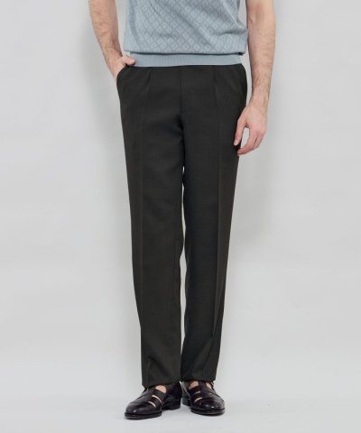 【Adjustable Fit】ドビー1プリーツスラックス