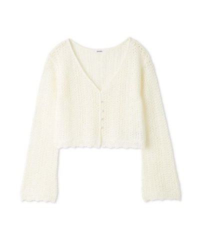 クロシェニットカーディガン