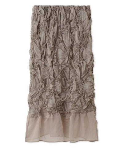 スモック風刺繍スカート