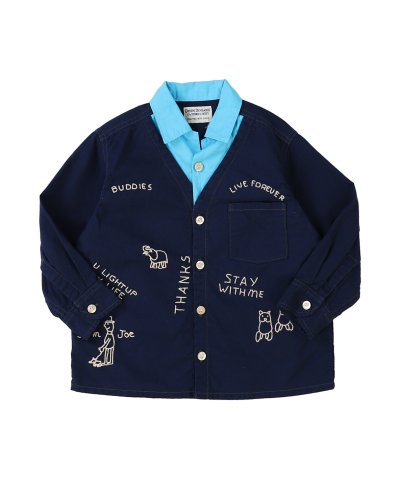 デニムダンガリー DENIM DUNGAREE Sheeting Scribbl