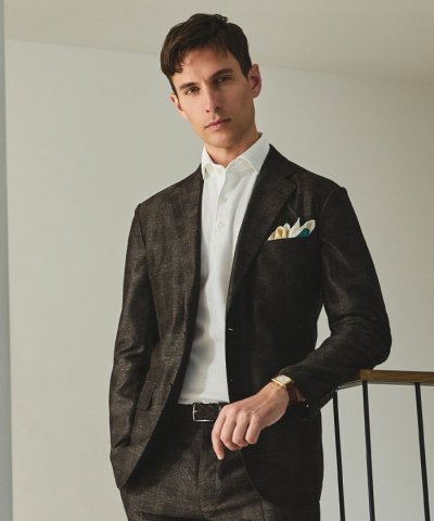 セットアップ仕様【猛暑対応の7機能】カラミ セットアップジャケット_グレンチェッ