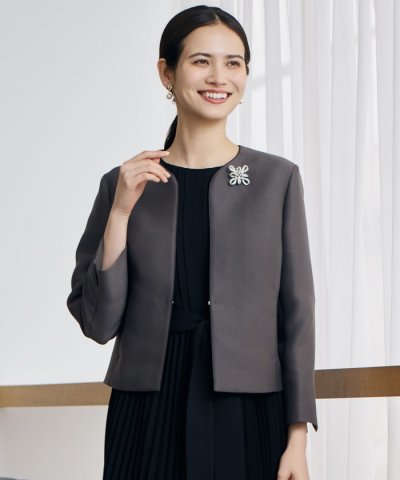 【セレモニー・オケージョン】ライトダブルクロス ジャケット