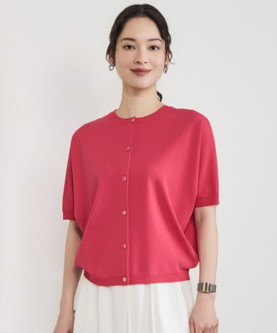 【前後着用可能】クレープストレッチドルマンスリーブ ニット