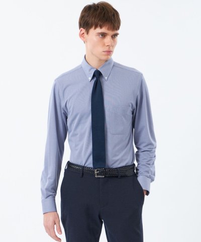 トロッター シャツ スクエアボタンダウン トリコットバリエーション