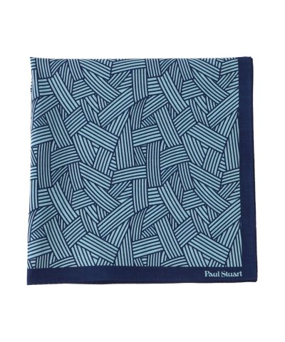 幾何学柄プリントハンカチ