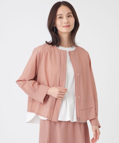 【はっ水・UV・ウォッシャブル】エアリーナイロンブルゾン