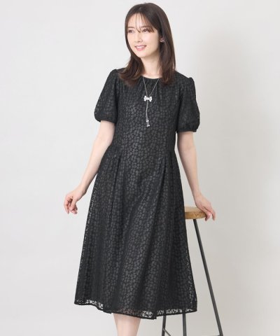 ジャカードレース ギャザードレス