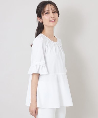 バンブーレーヨンビジュー フレアチュニック