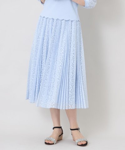 ジャカードレース プリーツスカート