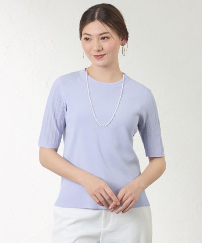 ドライレーヨンストレッチ ニットプルオーバー