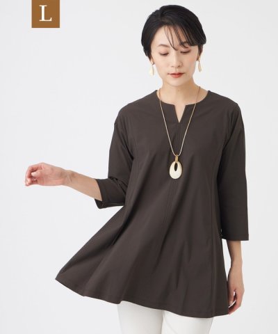 【L】【接触冷感・マシンウォッシャブル】ハイゲージメリルハイテンションチニックカ