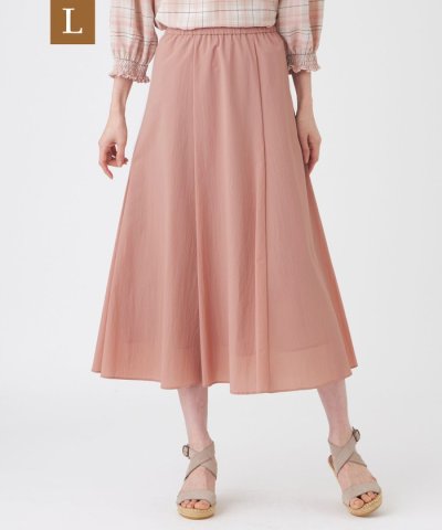 【L】【はっ水・UV・ウォッシャブル】エアリーナイロンスカート