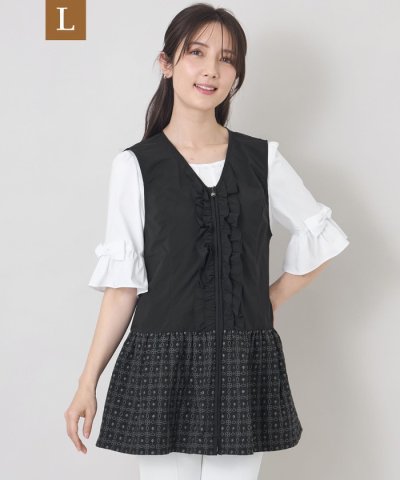 【L】エンブロイダリーエレガンス ジレ