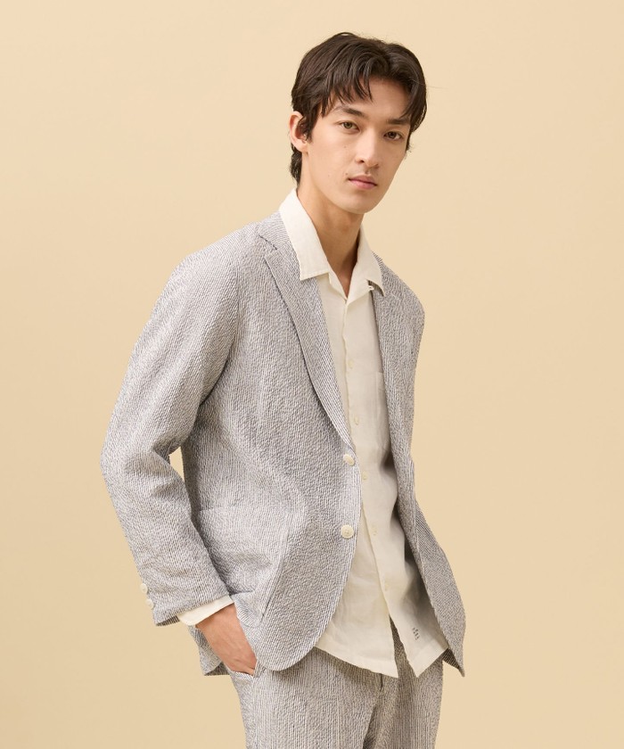 SHACKET】ストレッチリネンサッカー ジャケット(508777073)｜HANKYU