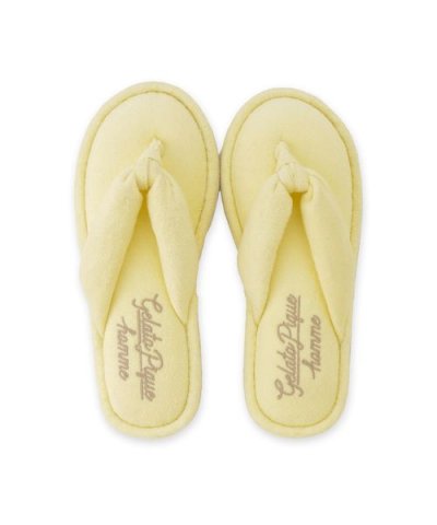 【HOMME】パイルワンポイントロゴ刺繍サンダル