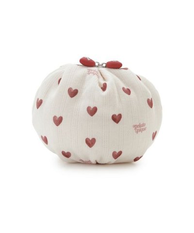 針抜きハート柄ポーチ