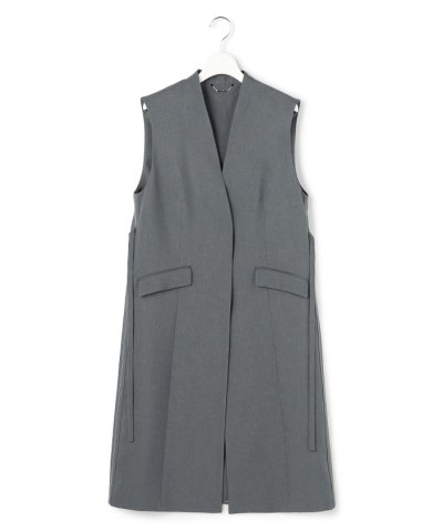 【WEB＆一部店舗限定】 SerikaWorsted ノーカラーロングジレ